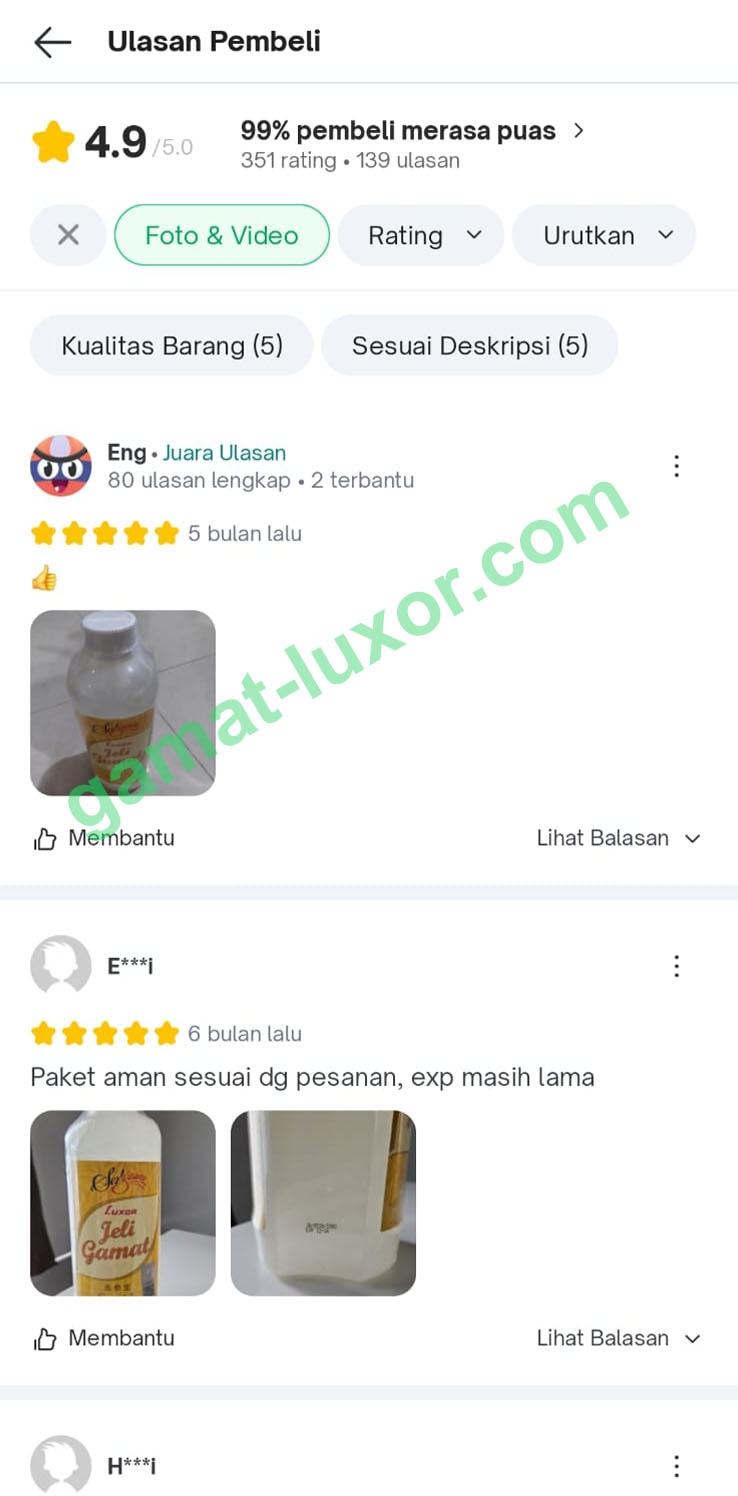 Testimoni Luxor 7