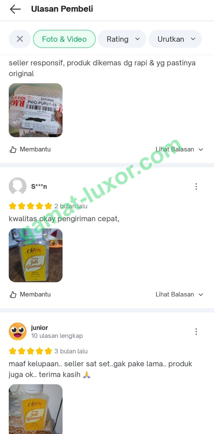 Testimoni Luxor 8